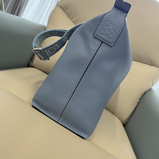 Loewe original calfskin cubi crossbody bag B906K70 light blue