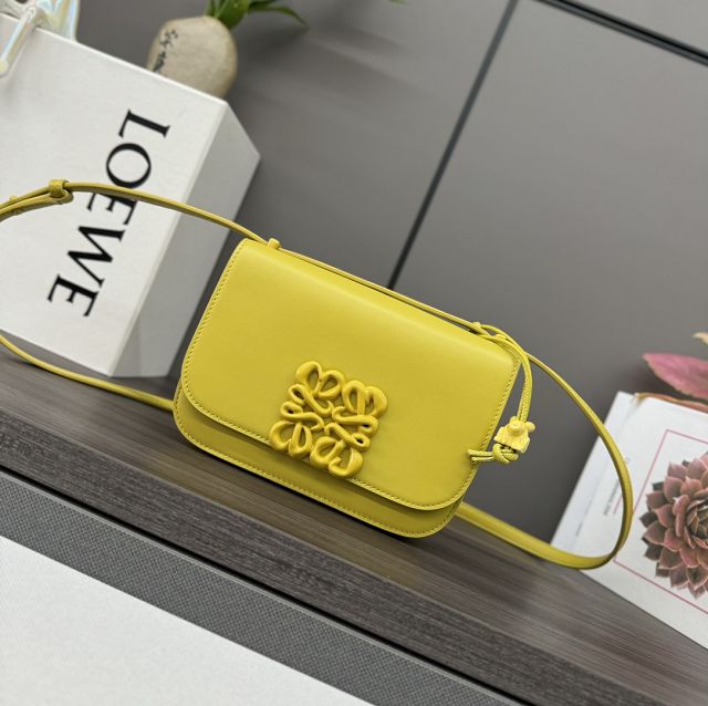 Loewe original calfskin mini goya shoulder bag A896W55 yellow