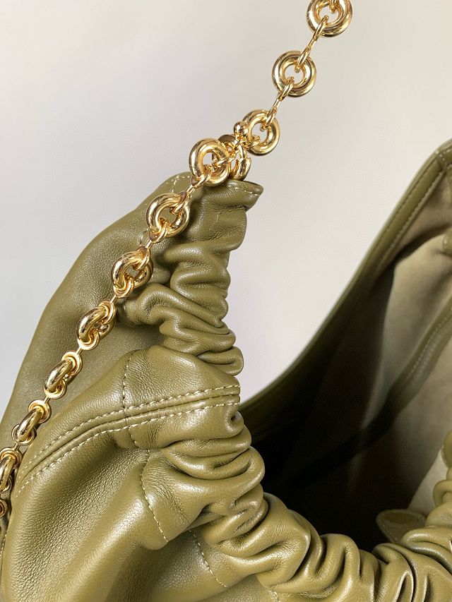 Loewe original lambskin medium squeeze bag A914Q37 olive