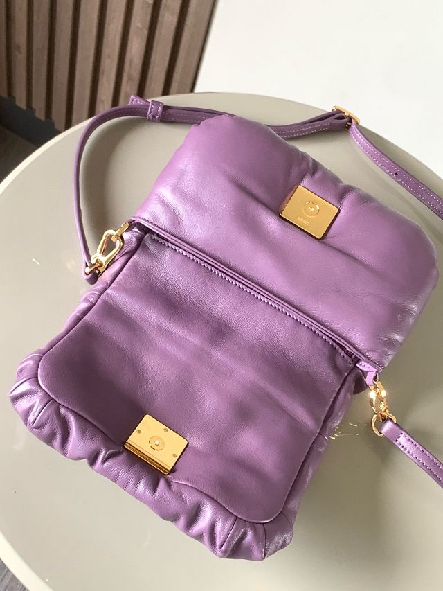 Loewe original lambskin mini goya puffer bag A896W56 purple