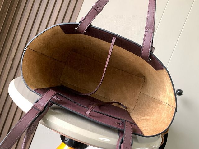 Loewe original calfskin  medium anagram tote bag A223T41 burgundy