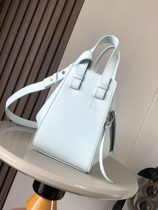 Loewe original calfskin small hammock bag A538H13 light blue