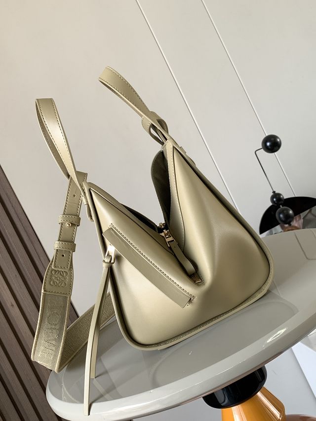 Loewe original calfskin small hammock bag A538H13 light green 