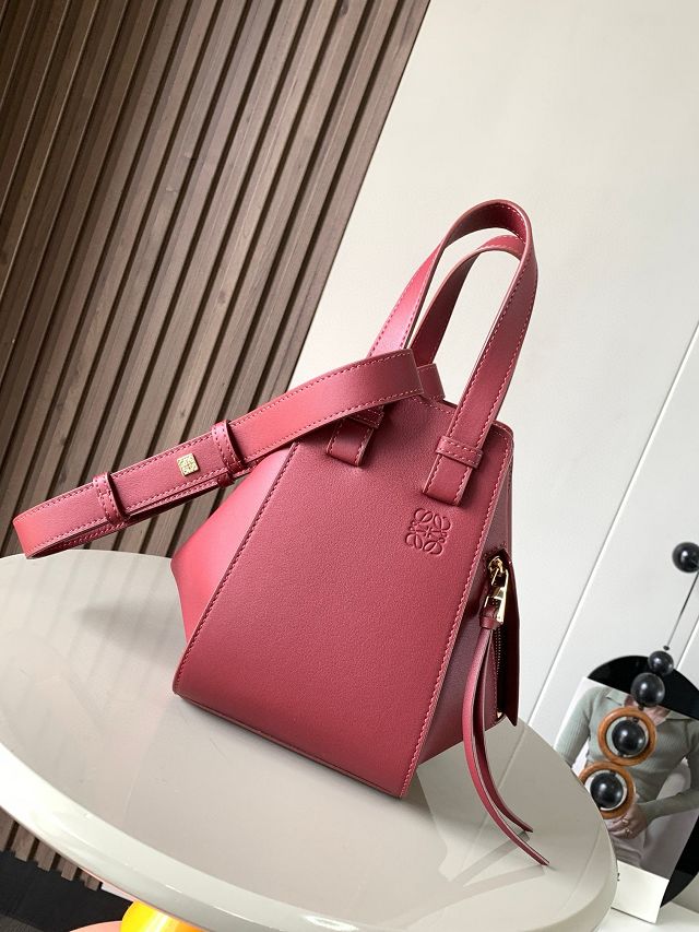 Loewe original calfskin small hammock bag A538H13 wine