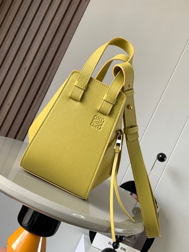Loewe original calfskin small hammock bag A538H13 yellow