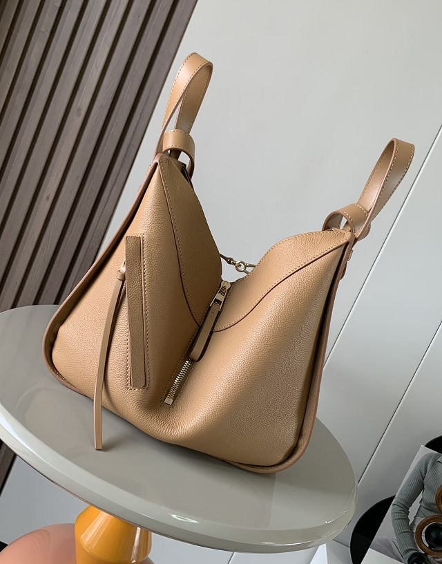 Loewe original grained calfskin medium hammock bag A538S35 toffee