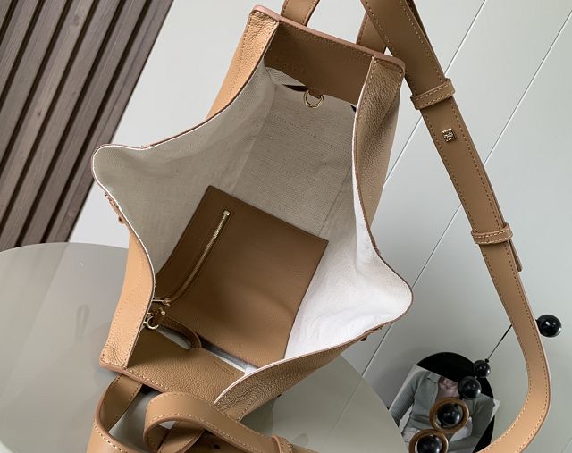 Loewe original grained calfskin medium hammock bag A538S35 toffee