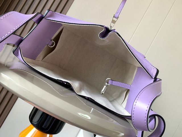 Loewe original grained calfskin small hammock bag A538H13 purple