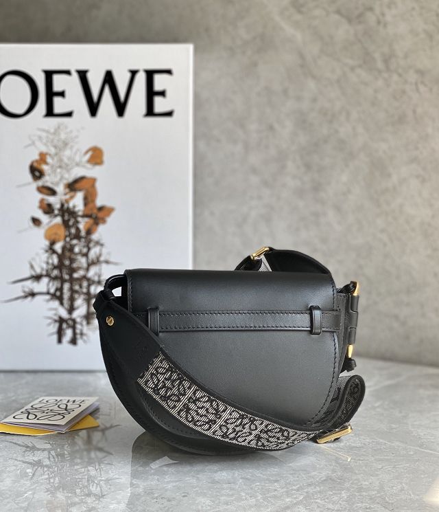 Loewe original calfskin mini gate dual bag A650N46 black