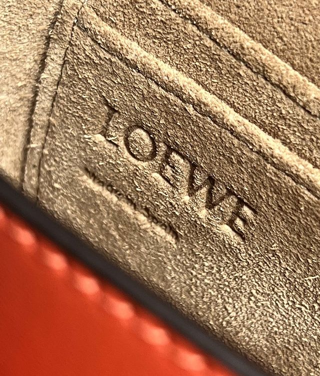 Loewe original calfskin mini gate dual bag A650N46 orange 