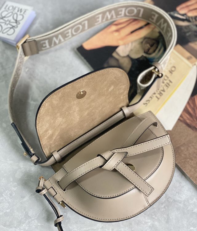 Loewe original calfskin mini gate dual bag A650N46 sand