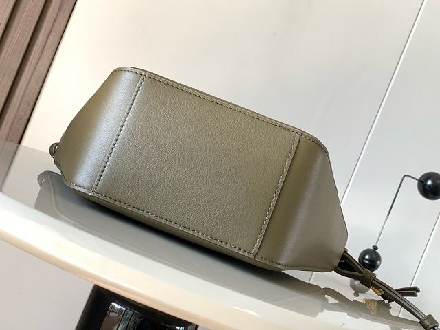 Loewe original calfskin mini hammock hobo bag A538G13 khaki green