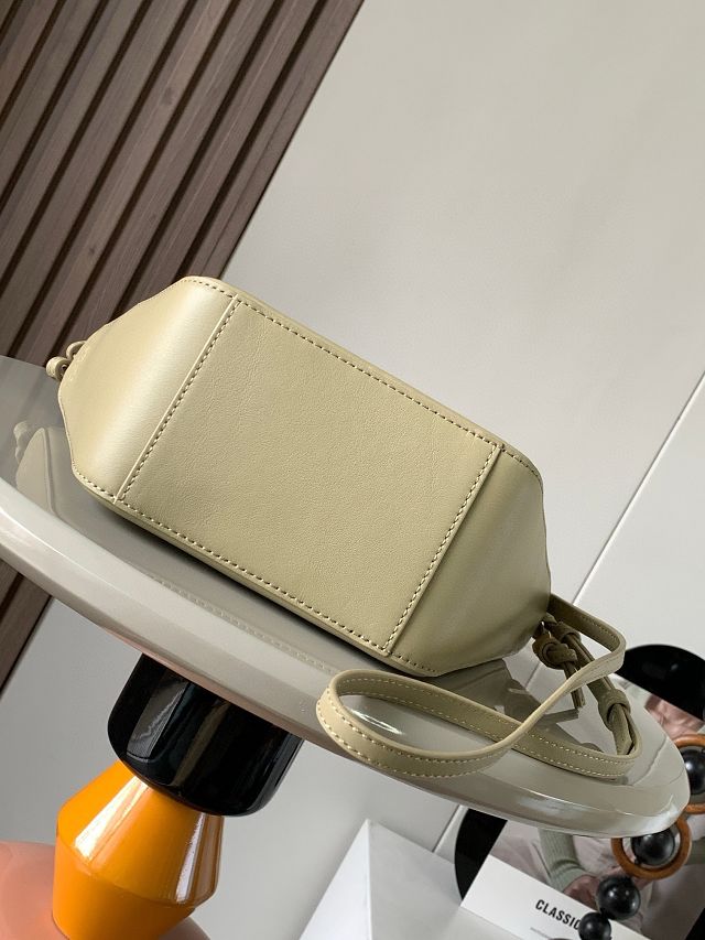 Loewe original calfskin mini hammock hobo bag A538G13 light yellow