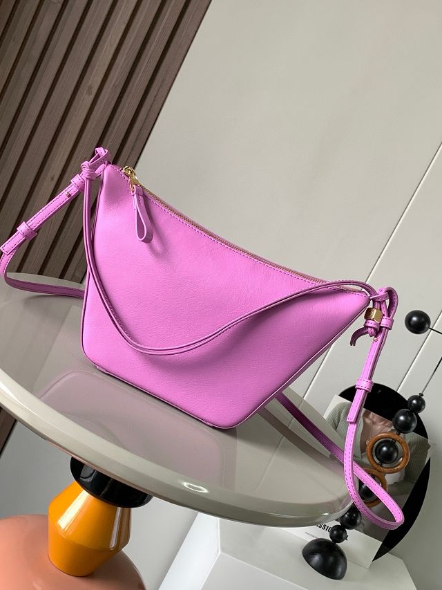 Loewe original calfskin mini hammock hobo bag A538G13 purple
