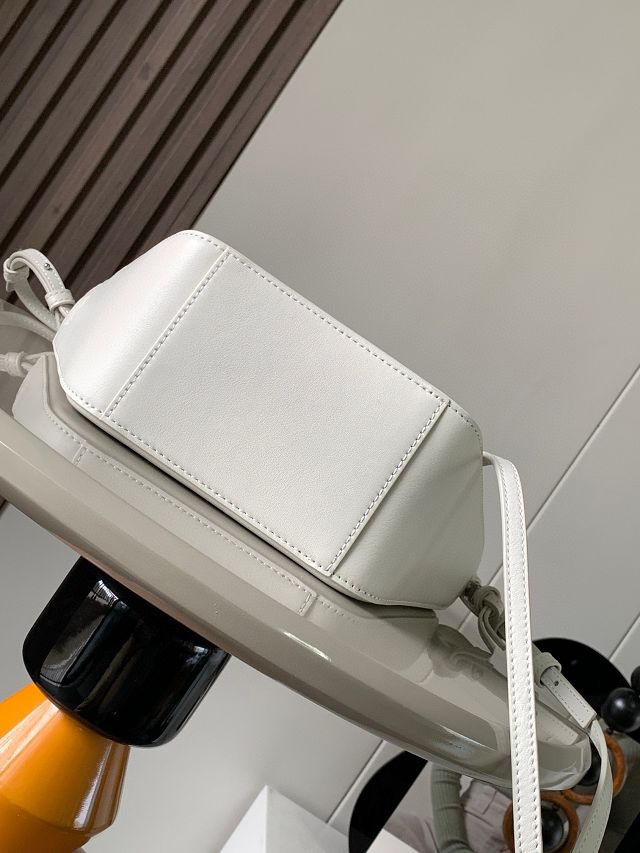 Loewe original calfskin mini hammock hobo bag A538G13 white