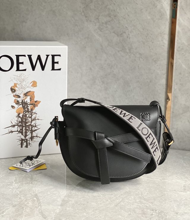 Loewe original calfskin small gate dual bag A650T20 black