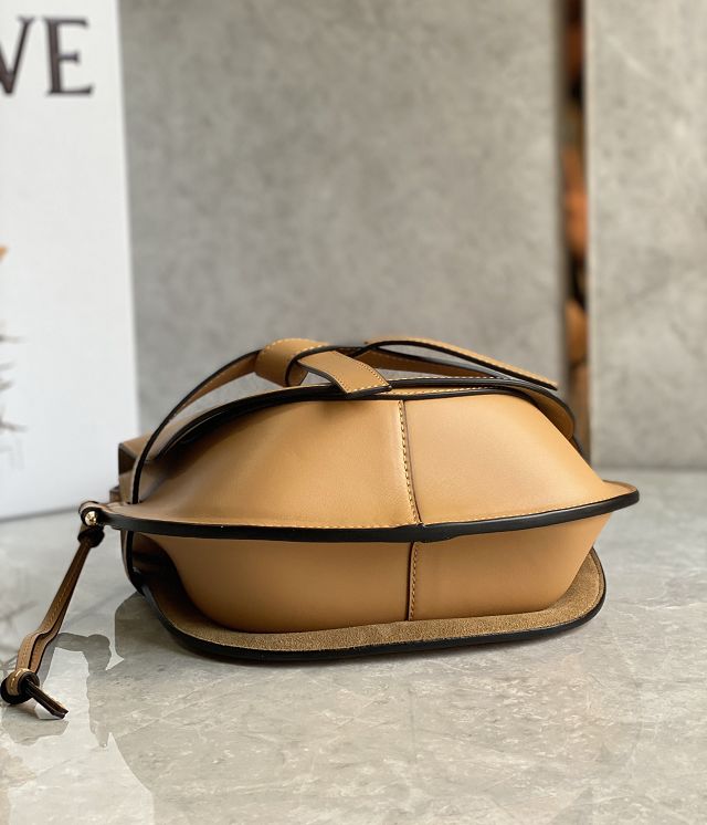 Loewe original calfskin small gate dual bag A650T20 caramel