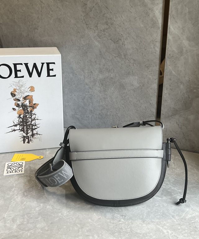 Loewe original calfskin small gate dual bag A650T20 grey