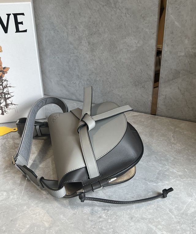 Loewe original calfskin small gate dual bag A650T20 grey