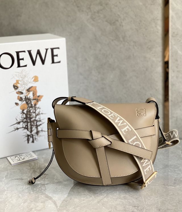 Loewe original calfskin small gate dual bag A650T20 sand