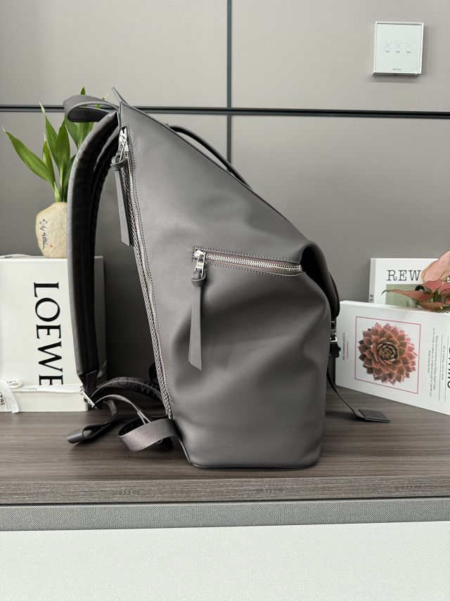 Loewe original calfskin convertible backpack B777W36 dark grey