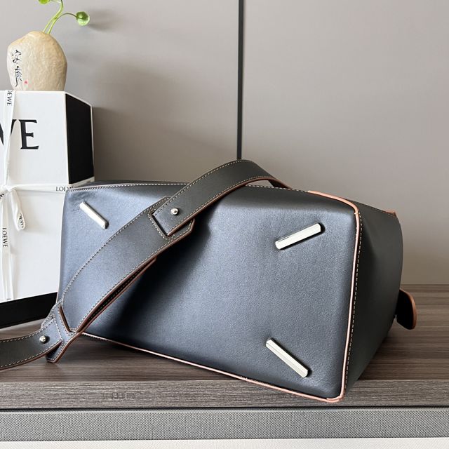 Loewe original calfskin large puzzle edge bag B510P01 black