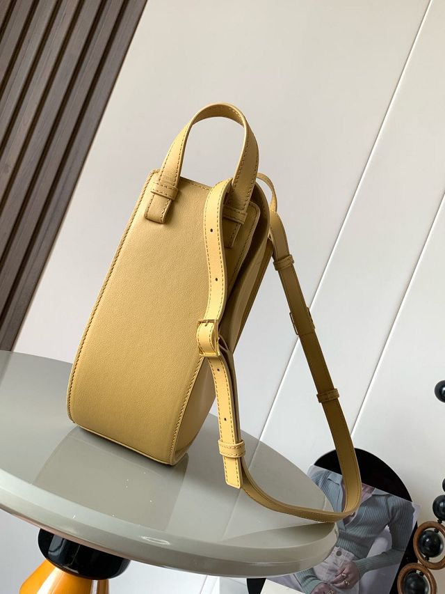 Loewe original calfskin mini hammock shoulder bag A538G11 yellow