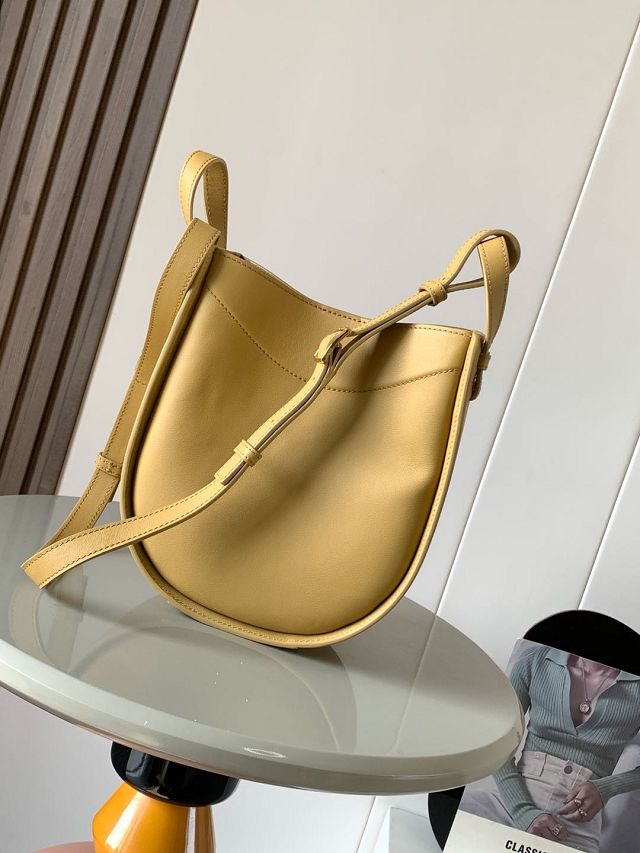 Loewe original calfskin mini hammock shoulder bag A538G11 yellow