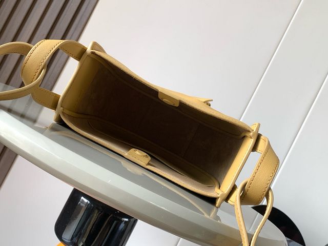 Loewe original calfskin mini hammock shoulder bag A538G11 yellow