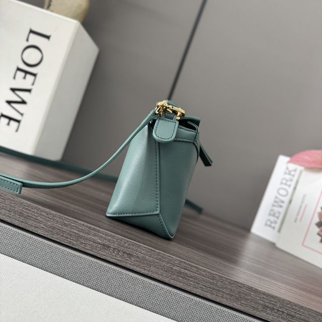 Loewe original calfskin mini puzzle bag A510P88 dark blue	