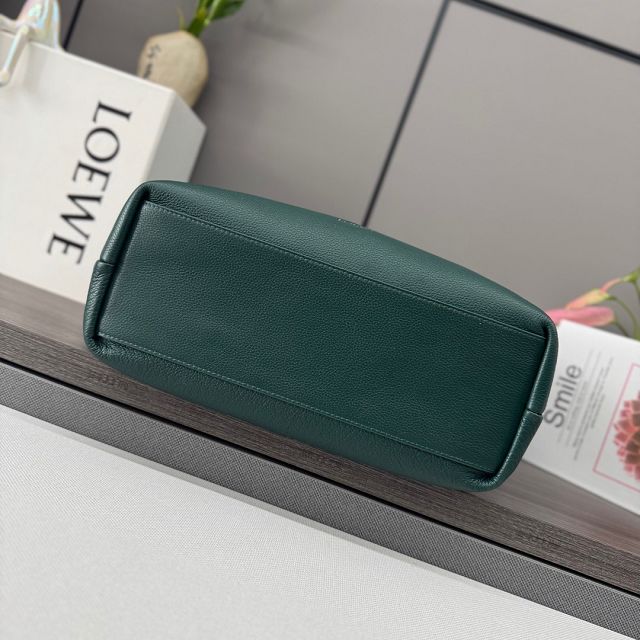 Loewe original calfskin pebble hobo bag BS01746 green