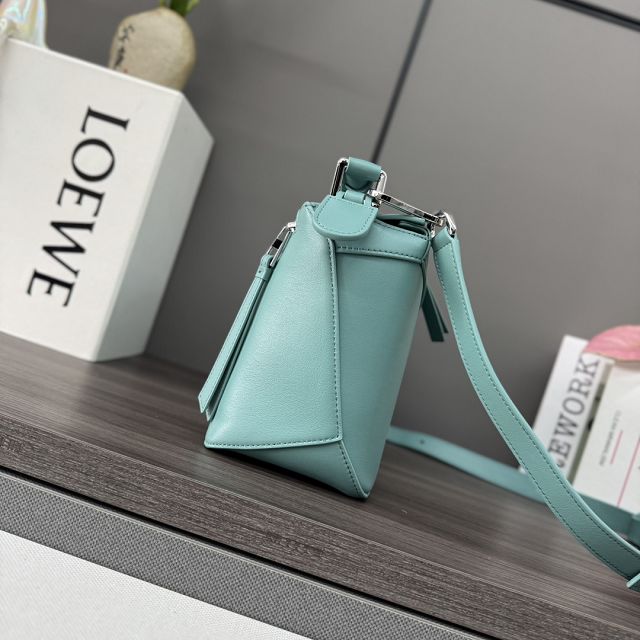 Loewe original calfskin small puzzle bag A510P60 blue