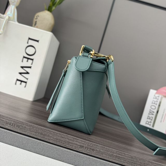 Loewe original calfskin small puzzle bag A510P60 dark blue