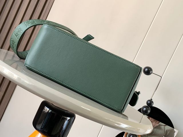 Loewe original calfskin small puzzle bag A510P60 green