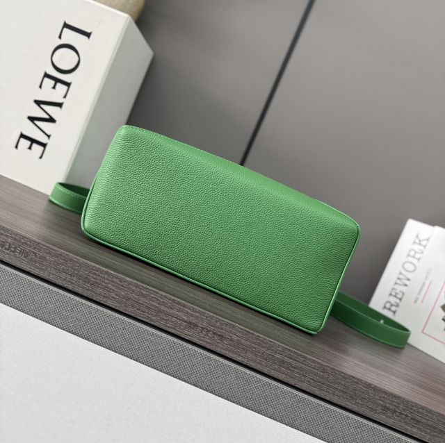 Loewe original grained calfskin small puzzle bag A510P60 green