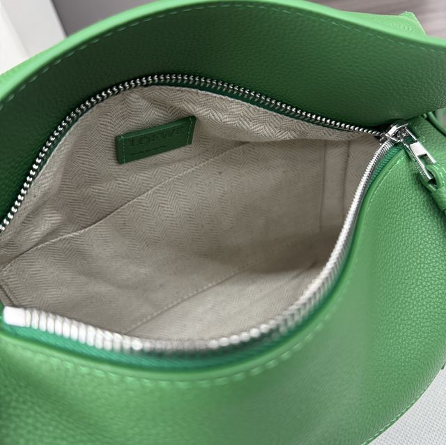 Loewe original grained calfskin small puzzle bag A510P60 green