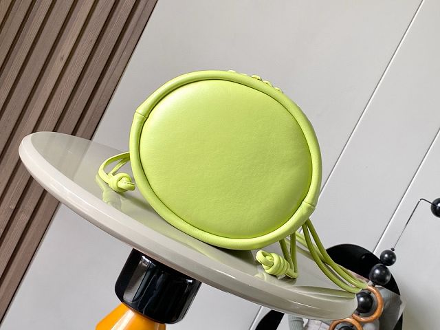 Loewe original lambskin flamenco purse bucket A411FPB lemon green