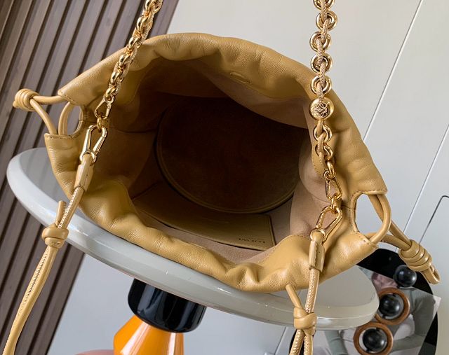 Loewe original lambskin flamenco purse bucket A411FPB sahara