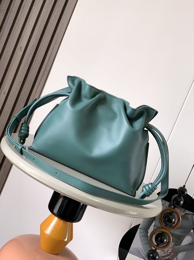 Loewe original calfskin medium flamenco clutch A411FC1 vetiver