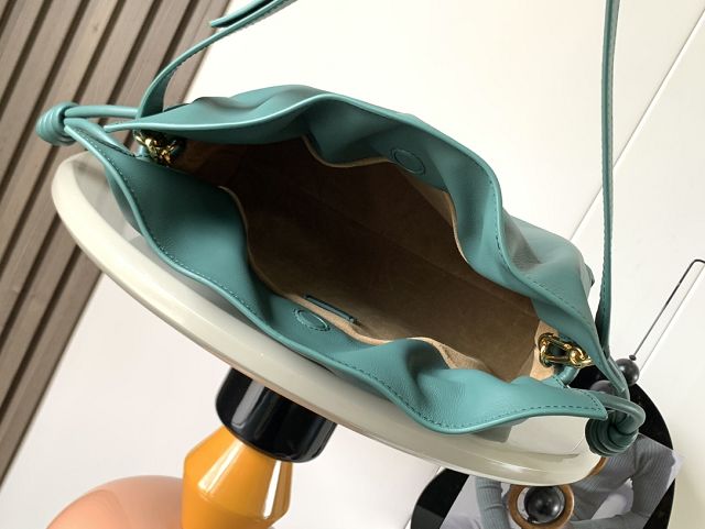 Loewe original calfskin medium flamenco clutch A411FC1 vetiver