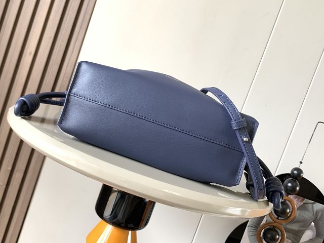 Loewe original calfskin mini flamenco clutch A411FC2 navy blue