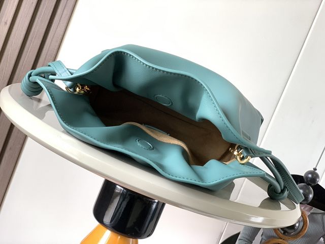 Loewe original calfskin mini flamenco clutch A411FC2 vetiver