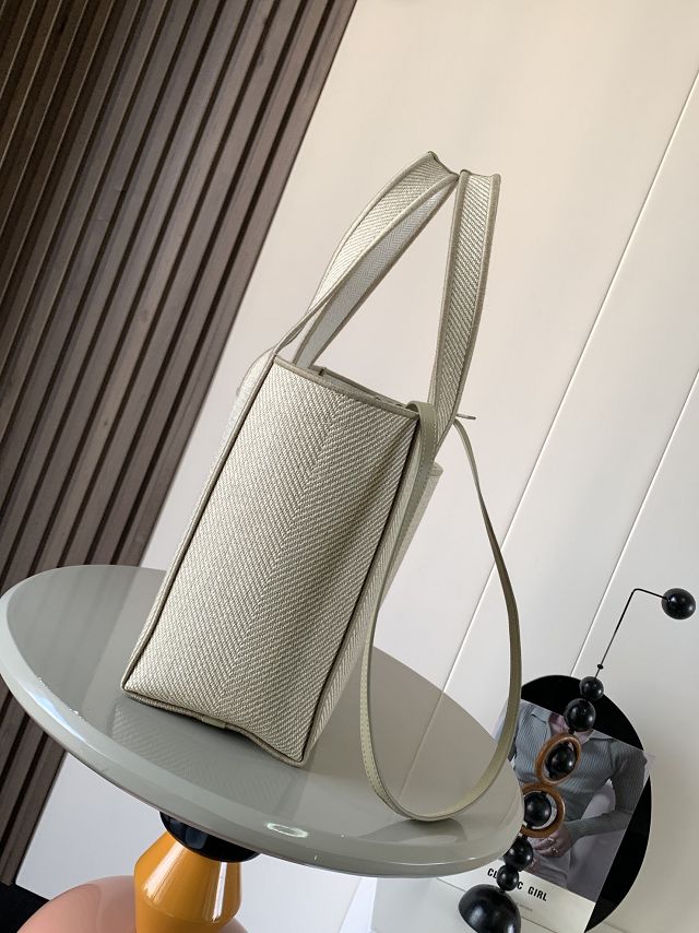 Loewe original canvas medium font tote A685B61 grey