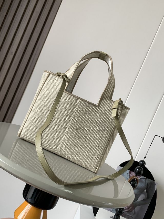 Loewe original canvas small font tote A685B59 grey