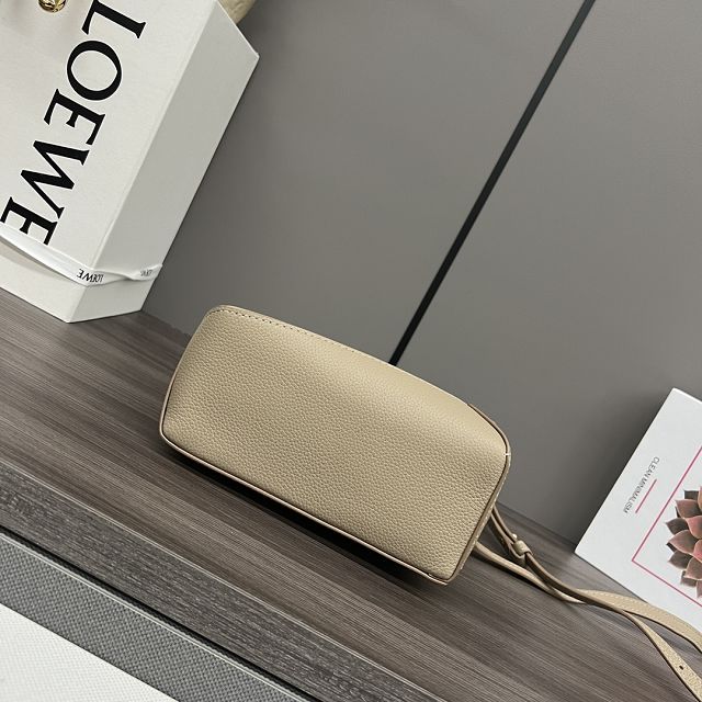 Loewe original grained calfskin mini puzzle bag A510P88 beige