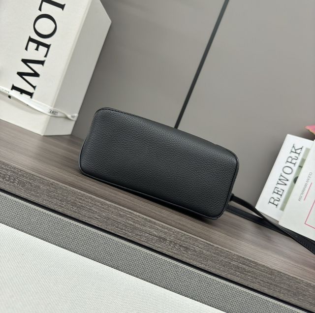 Loewe original grained calfskin mini puzzle bag A510P88 black