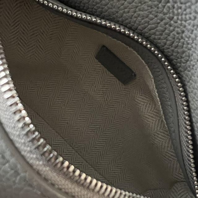Loewe original grained calfskin mini puzzle bag A510P88 grey