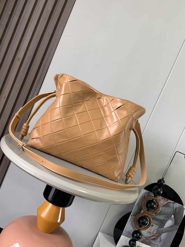Loewe original lambskin medium flamenco clutch A411FC1 caramel