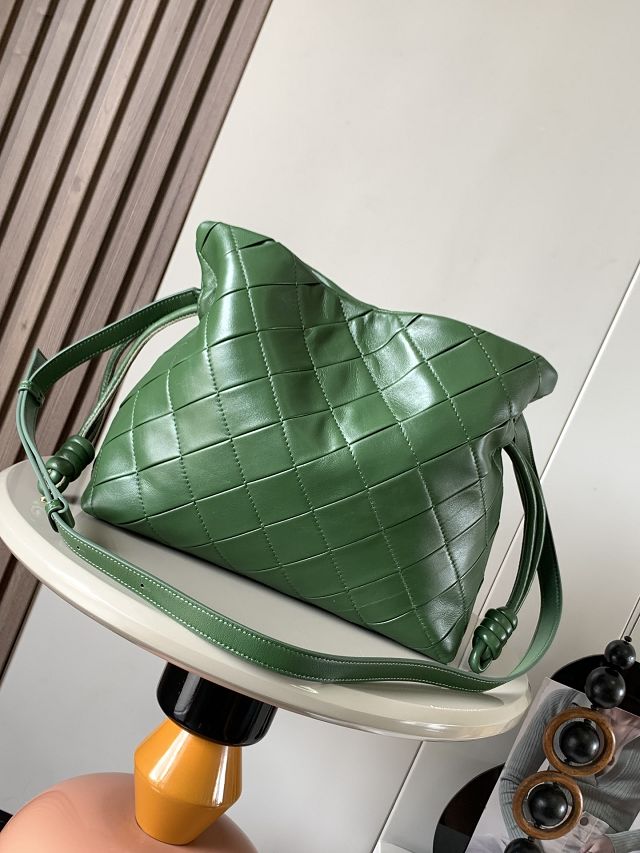 Loewe original lambskin medium flamenco clutch A411FC1 green