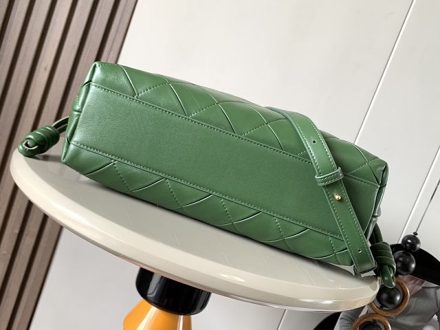 Loewe original lambskin medium flamenco clutch A411FC1 green